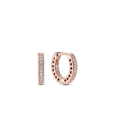 Pandora Rose Signature Hearts of Pandora Joia Brincos Mulher 286317C01 Pandora Rose Signature Hearts of Pandora Joia Brincos Mulher 286317C01