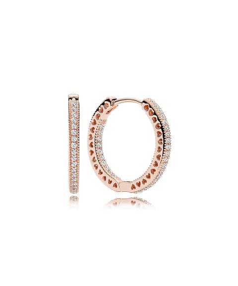 Pandora Rose Hearts Joia Brincos Mulher 286318CZ Pandora Rose Hearts Joia Brincos Mulher 286318CZ