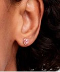 Pandora Elevated Heart Joia Brincos Mulher 288427C02