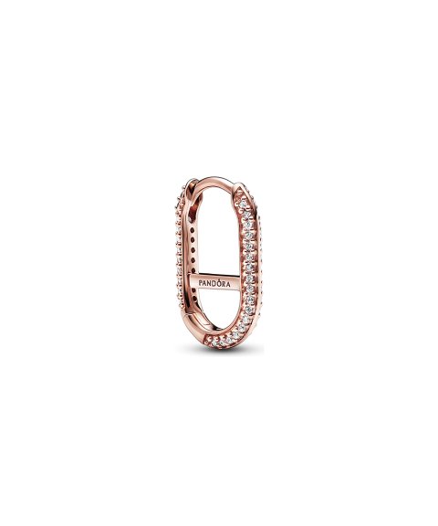 Pandora ME Argola Oval Pavé Link Joia Brincos Mulher 289682C01 Pandora ME Argola Oval Pavé Link Joia Brincos Mulher 289682C01