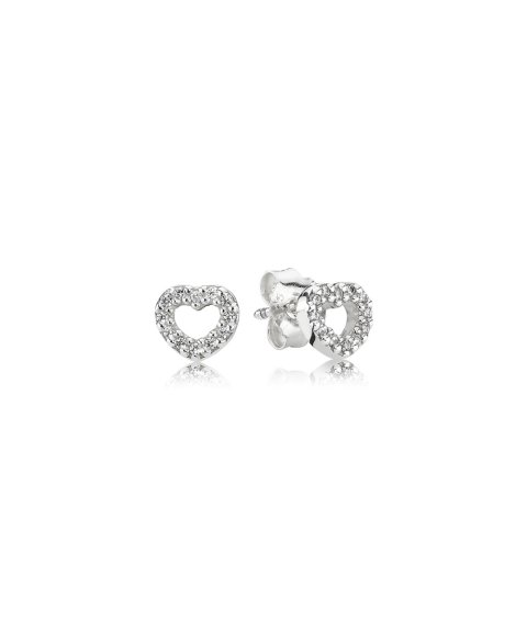 Pandora Heart Stud Joia Brincos Mulher 290528CZ Pandora Heart Stud Joia Brincos Mulher 290528CZ