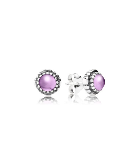 Pandora February Birthstone Joia Brincos Mulher 290543AM Pandora February Birthstone Joia Brincos Mulher 290543AM