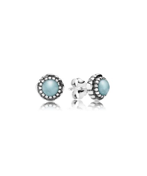 Pandora March Birthstone Joia Brincos Mulher 290543AQ Pandora March Birthstone Joia Brincos Mulher 290543AQ