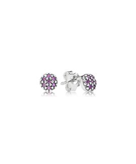 Pandora Purple Pavé Joia Brincos Mulher 290544CFP