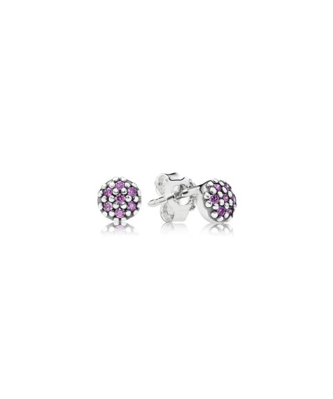 Pandora Purple Pavé Joia Brincos Mulher 290544CFP Pandora Purple Pavé Joia Brincos Mulher 290544CFP