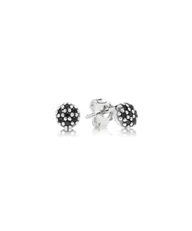 Pandora Black Pavé Joia Brincos Mulher 290544NCK