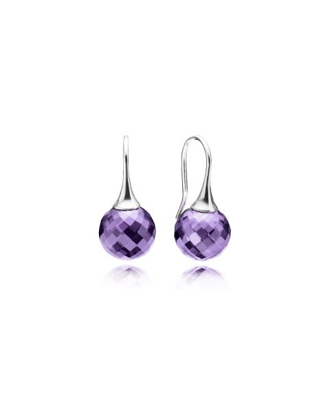 Pandora Purple Faceted Joia Brincos Mulher 290552ACZ Pandora Purple Faceted Joia Brincos Mulher 290552ACZ