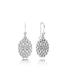 Pandora Statement Lace Joia Brincos Mulher 290556CZ