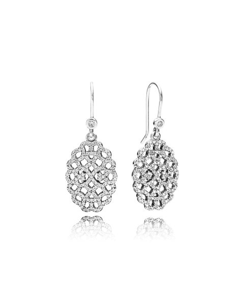 Pandora Statement Lace Joia Brincos Mulher 290556CZ Pandora Statement Lace Joia Brincos Mulher 290556CZ