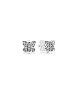 Pandora Butterfly Silver Joia Brincos Mulher 290571CZ