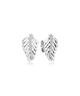 Pandora Shimmering Feathers Joia Brincos Mulher 290582CZ