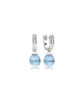 Pandora Frosted droplets Joia Brincos Mulher 290588NBS