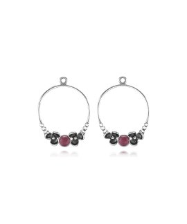 Pandora Silver Joia Pendente Brincos Mulher 290660RNI