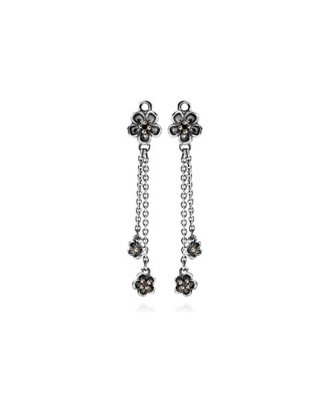 Pandora Flower and Chain Joia Pendente Brincos Mulher 290666SPB Pandora Flower and Chain Joia Pendente Brincos Mulher 290666SPB