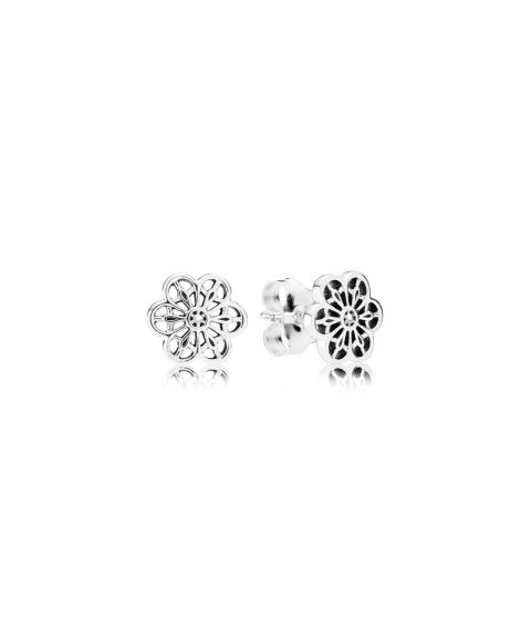 Pandora Floral Daisy Lace Joia Brincos Mulher 290692