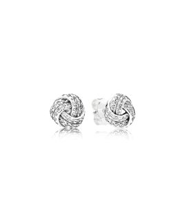 Pandora Sparkling Love Knot Joia Brincos Mulher 290696CZ