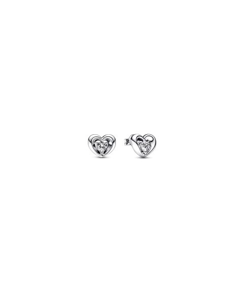 Pandora Radiant Heart and Floating Stone Joia Brincos Mulher 292500C01 Pandora Radiant Heart and Floating Stone Joia Brincos Mulher 292500C01