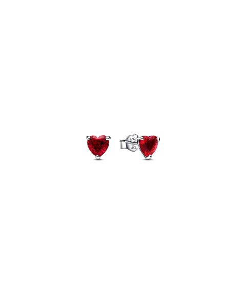 Pandora Sparkling Red Elevated Heart Joia Brincos Mulher 292549C01 Pandora Sparkling Red Elevated Heart Joia Brincos Mulher 292549C01