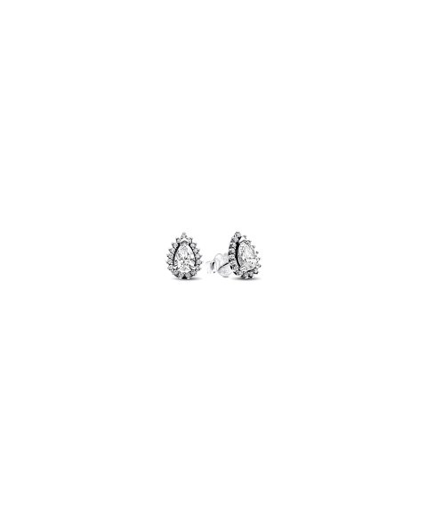 Pandora Sparkling Pear Halo Joia Brincos Mulher 292834C01 Pandora Sparkling Pear Halo Joia Brincos Mulher 292834C01