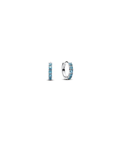 Pandora Light Blue Huggie Joia Brincos Mulher 293849C01