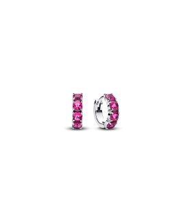 Pandora Pink Hoop Joia Brincos Mulher 293851C02