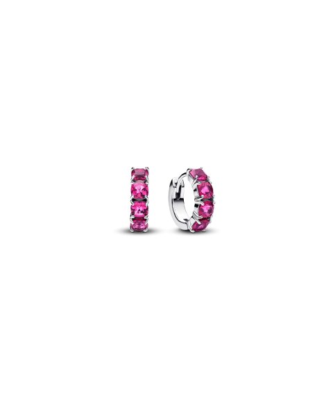 Pandora Pink Hoop Joia Brincos Mulher 293851C02 Pandora Pink Hoop Joia Brincos Mulher 293851C02