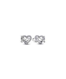 Pandora Entwined Heart and Butterfly Joia Brincos Mulher 294476C01