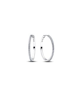 Pandora Sparkling Hoop Joia Brincos Mulher 294650C01