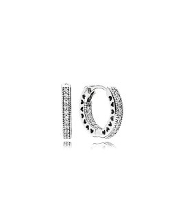 Pandora Signature Hearts Joia Brincos Mulher 296317CZ