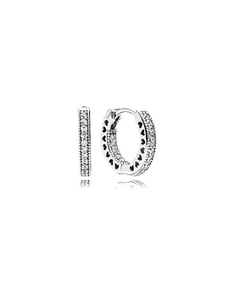 Pandora Signature Hearts Joia Brincos Mulher 296317CZ