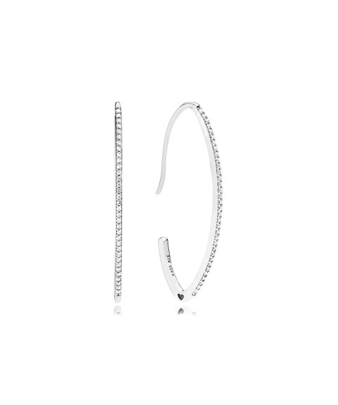 Pandora Oval Sparkle Joia Brincos Mulher 297691CZ Pandora Oval Sparkle Joia Brincos Mulher 297691CZ