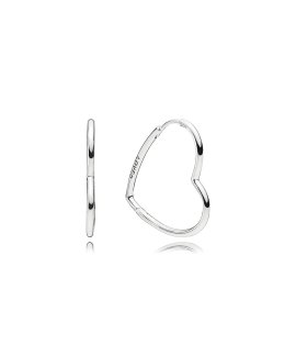 Pandora Asymmetric Hearts of Love Joia Brincos Mulher 297822