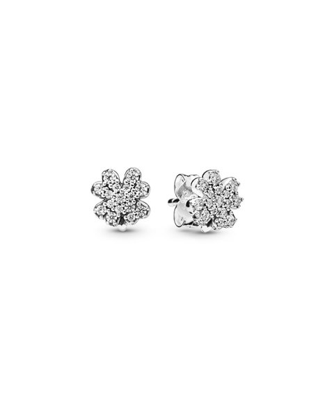 Pandora Radiant Clover Joia Brincos Mulher 297944CZ