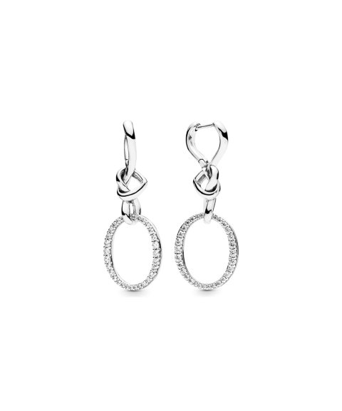 Pandora Knotted Hearts Joia Brincos Mulher 298110CZ Pandora Knotted Hearts Joia Brincos Mulher 298110CZ