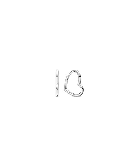 Pandora Asymmetrical Heart Joia Brincos Mulher 298307C00