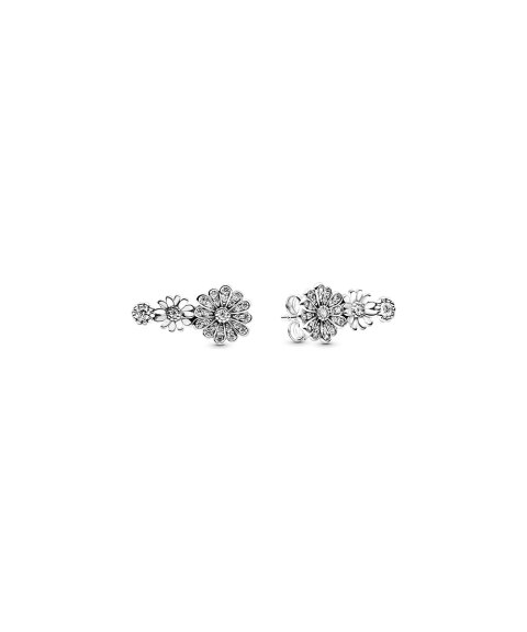 Pandora Sparkling Daisy Flower Trio Joia Brincos Mulher 298876C01