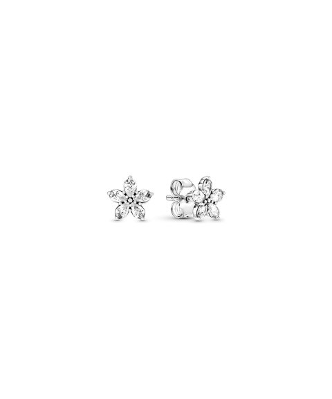 Pandora Sparkling Snowflake Joia Brincos Mulher 299239C01