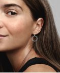 Pandora Moments Charm Double Hoop Joia Brincos Mulher 299562C00 Pandora Moments Charm Double Hoop Joia Brincos Mulher 299562C00