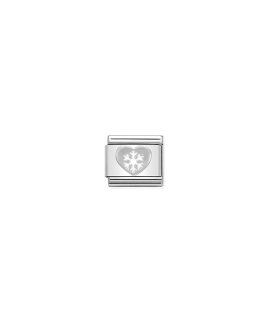 Nomination Composable Classic Heart with Snowflake Link Mulher 330204 02