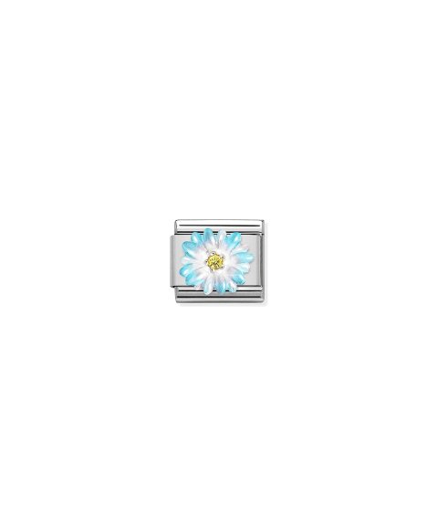 Nomination Composable Classic Light Blue Flower Acessório de Joia Link Mulher 330321/06