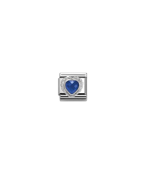 Nomination Heart-Shaped Faceted Blue Stone Acessório de Joia Link Mulher 330603 007 Nomination Heart-Shaped Faceted Blue Stone Acessório de Joia Link Mulher 330603 007