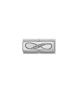 Nomination Composable Classic Double Feather Infinity Link Mulher 330710/12