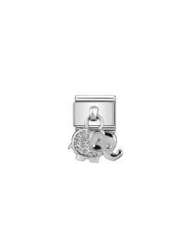 Nomination Composable Elephant pendant Acessório de Joia Link Mulher 331800 17