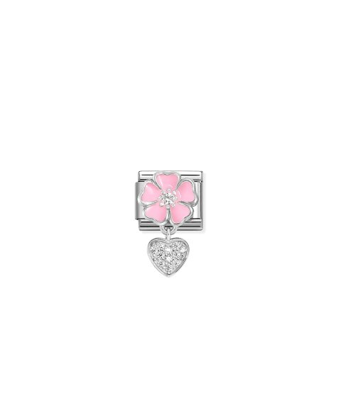 Nomination Composable Classic Flower and Heart Link Mulher 331814 01 Nomination Composable Classic Flower and Heart Link Mulher 331814 01