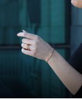 Pereirinha Linear Joia Pulseira Bangle Ouro 18K Mulher 3366BR 001