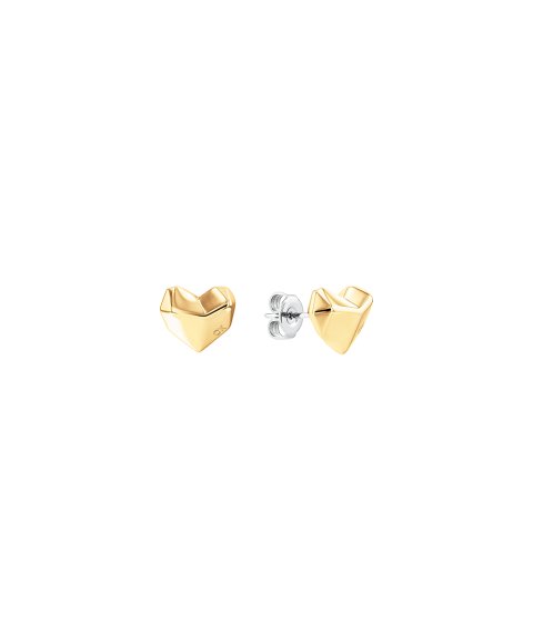 Calvin Klein Faceted Heart Joia Brincos Mulher 35000042 Calvin Klein Faceted Heart Joia Brincos Mulher 35000042