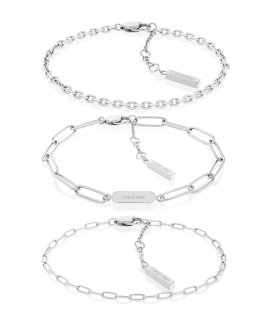 Calvin Klein Chain Joia Pulseira Set Mulher 35000434