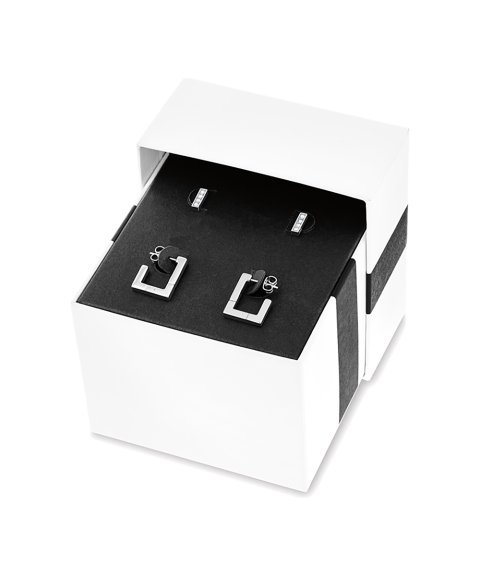 Calvin Klein Squares Joia Brincos Mulher 35000459