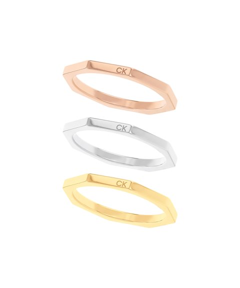 Calvin Klein Soft Squares Joia Anel Mulher 35000509 Calvin Klein Soft Squares Joia Anel Mulher 35000509