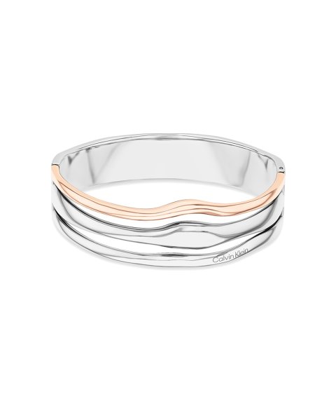 Calvin Klein Wavy Joia Pulseira Bangle Mulher 35000649 Calvin Klein Wavy Joia Pulseira Bangle Mulher 35000649